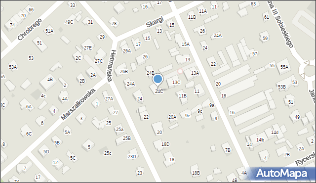 Legionowo, Hetmańska, 24C, mapa Legionowo