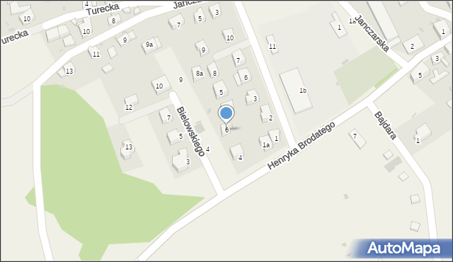 Legnickie Pole, Henryka Brodatego, 6, mapa Legnickie Pole