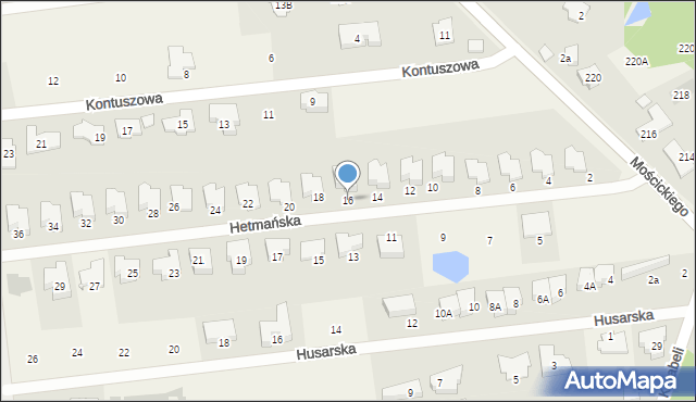 Lipków, Hetmańska, 16, mapa Lipków