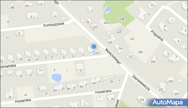 Lipków, Hetmańska, 2, mapa Lipków