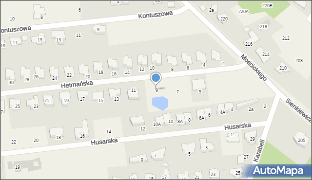 Lipków, Hetmańska, 9, mapa Lipków
