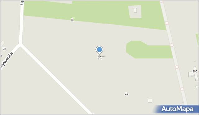 Łódź, Henrykowska, 10, mapa Łodzi