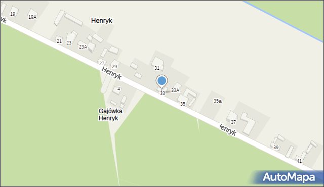 Lubienia, Henryk, 33, mapa Lubienia