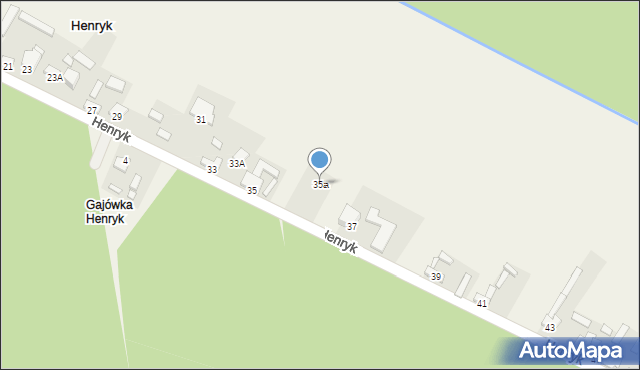 Lubienia, Henryk, 35a, mapa Lubienia