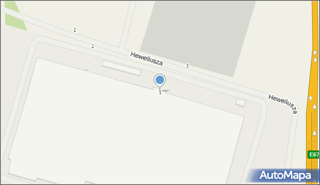 Magnice, Heweliusza Jana, 1, mapa Magnice