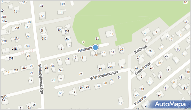 Marki, Hetmańska, 10, mapa Marki