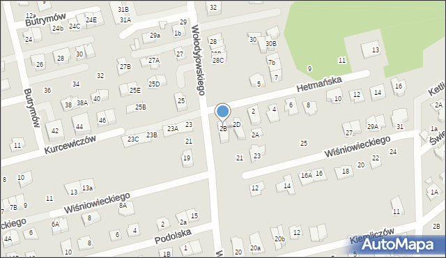 Marki, Hetmańska, 2B, mapa Marki