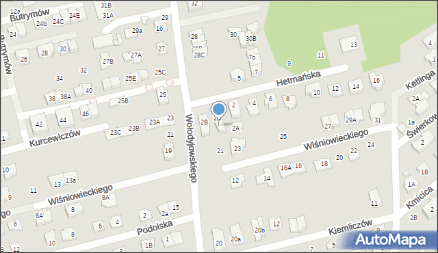 Marki, Hetmańska, 2E, mapa Marki