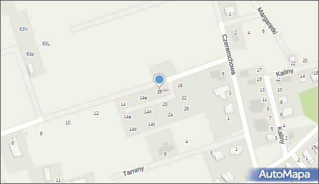 Mierzyn, Hermesa, 16, mapa Mierzyn