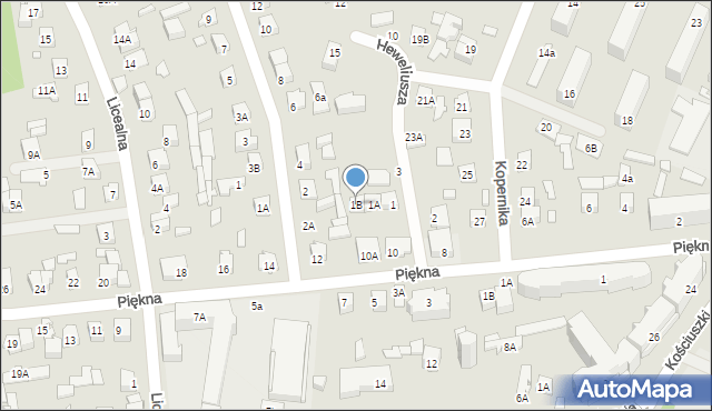 Mińsk Mazowiecki, Heweliusza Jana, 1B, mapa Mińsk Mazowiecki