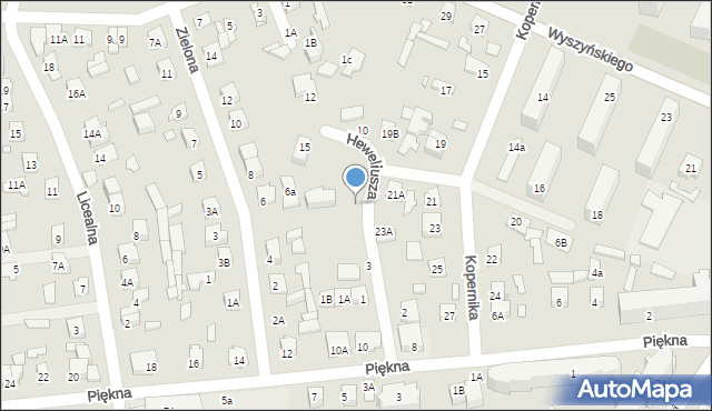 Mińsk Mazowiecki, Heweliusza Jana, 9, mapa Mińsk Mazowiecki