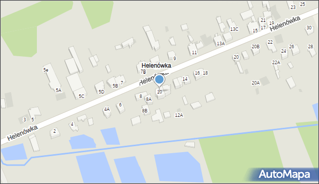 Myszków, Helenówka, 10, mapa Myszków