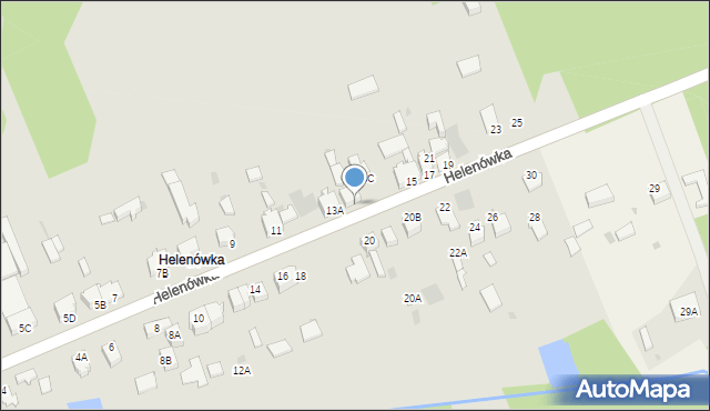 Myszków, Helenówka, 13B, mapa Myszków