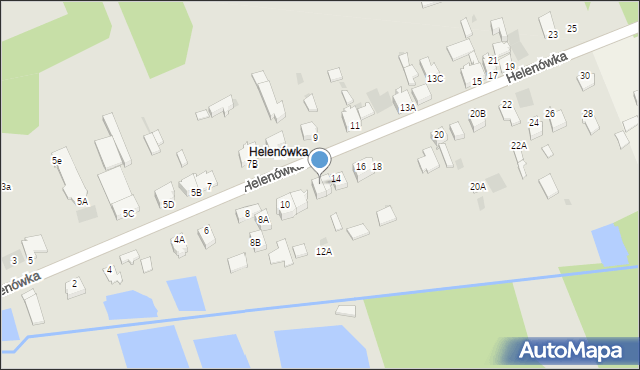 Myszków, Helenówka, 14B, mapa Myszków