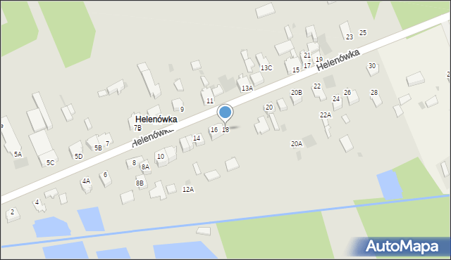 Myszków, Helenówka, 18, mapa Myszków