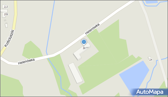 Myszków, Helenówka, 1b, mapa Myszków
