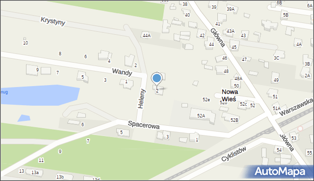 Nowa Wieś, Heleny, 2, mapa Nowa Wieś