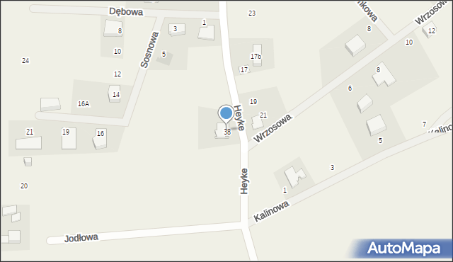 Nowy Dwór Wejherowski, Heyke Leona, ks. dr., 38, mapa Nowy Dwór Wejherowski