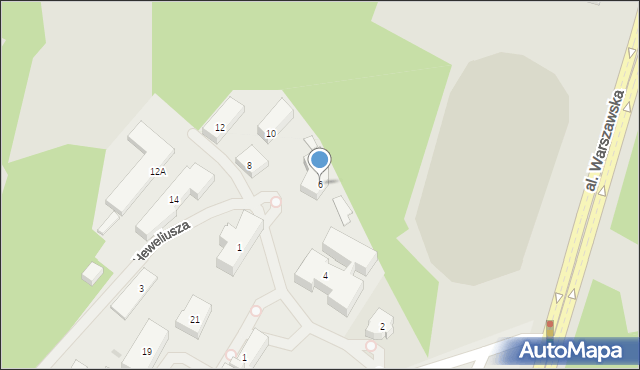 Olsztyn, Heweliusza Jana, 6, mapa Olsztyna