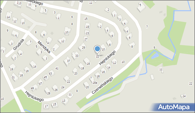 Opatów, Hejnickiego Mariana, 12, mapa Opatów