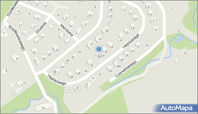 Opatów, Hejnickiego Mariana, 20, mapa Opatów