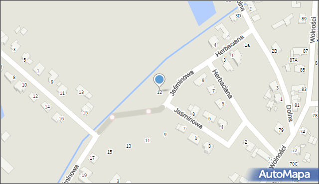 Opole, Herbaciana, 12, mapa Opola