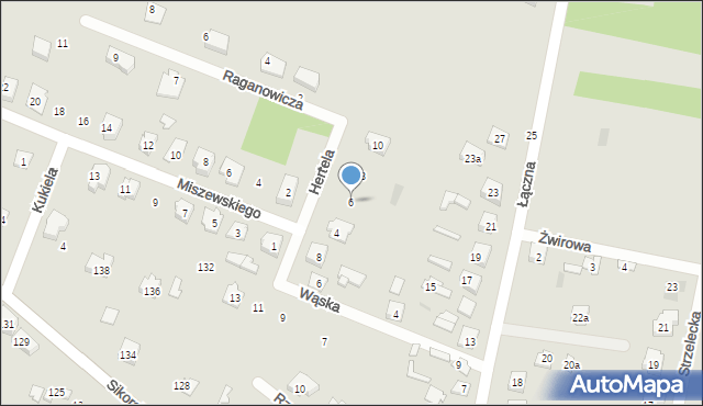 Ostrów Mazowiecka, Hertela Aleksandra, płk., 6, mapa Ostrów Mazowiecka