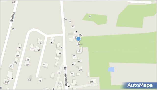 Pabianice, Hermanowska, 16, mapa Pabianic
