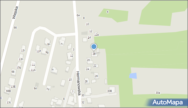 Pabianice, Hermanowska, 18, mapa Pabianic