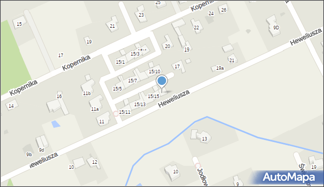 Papowo Toruńskie, Heweliusza Jana, 15/16, mapa Papowo Toruńskie