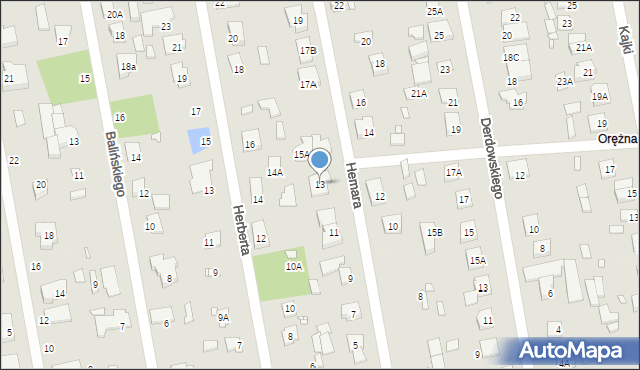 Piaseczno, Hemara, 13, mapa Piaseczno