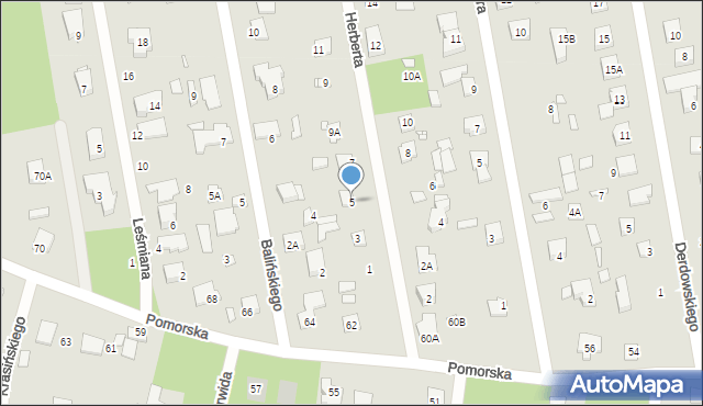 Piaseczno, Herberta, 5, mapa Piaseczno