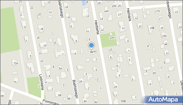 Piaseczno, Herberta, 9A, mapa Piaseczno