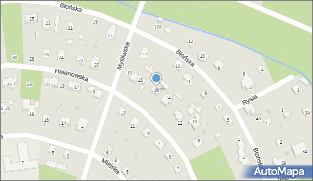 Podkowa Leśna, Helenowska, 16, mapa Podkowa Leśna