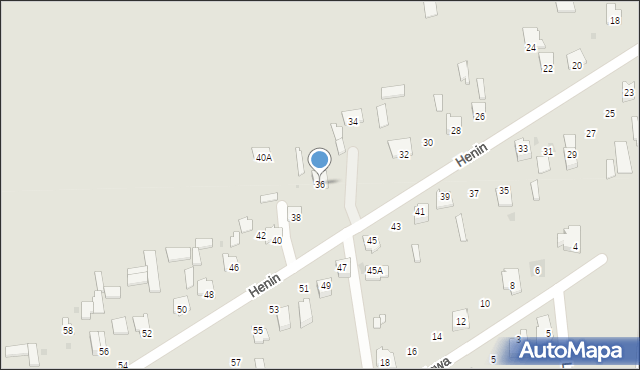 Poniatowa, Henin, 36, mapa Poniatowa