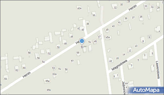 Poniatowa, Henin, 53, mapa Poniatowa