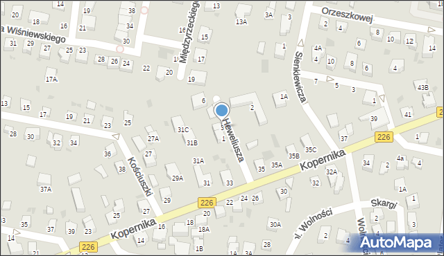 Pruszcz Gdański, Heweliusza Jana, 3, mapa Pruszcz Gdański