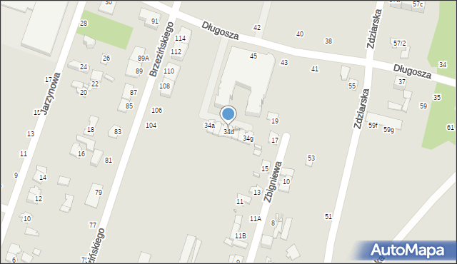 Pruszków, Heweliusza Jana, 34d, mapa Pruszków