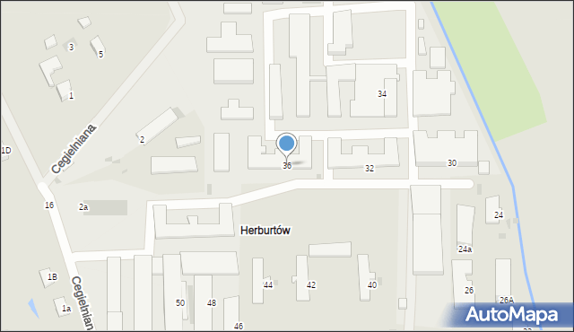 Przemyśl, Herburtów, 36, mapa Przemyśla