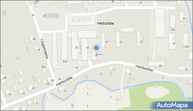 Przemyśl, Herburtów, 46, mapa Przemyśla