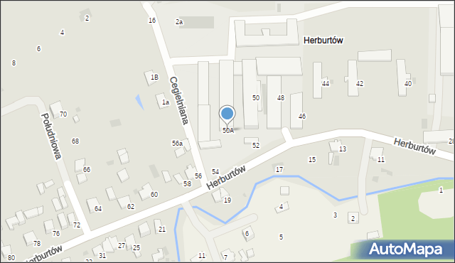 Przemyśl, Herburtów, 50A, mapa Przemyśla