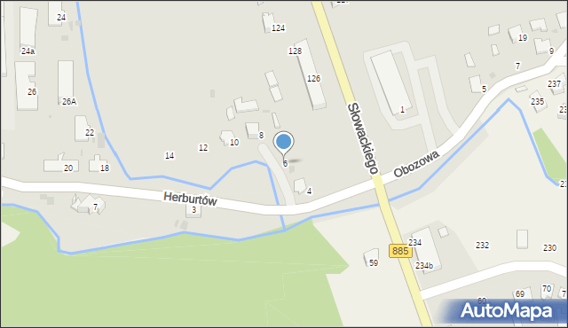 Przemyśl, Herburtów, 6, mapa Przemyśla