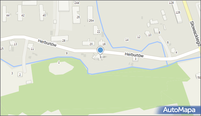 Przemyśl, Herburtów, 7, mapa Przemyśla