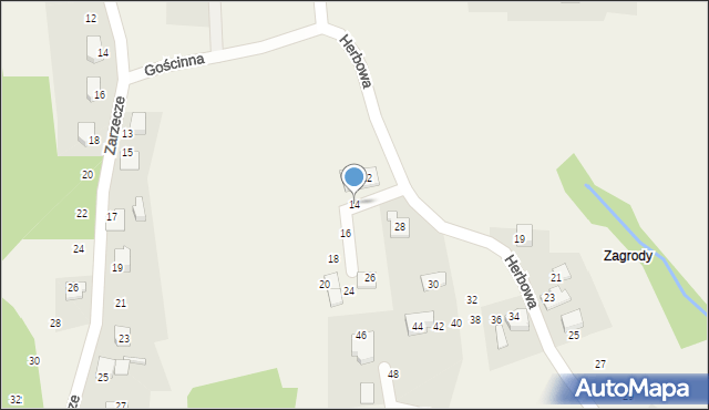 Rzeszotary, Herbowa, 14, mapa Rzeszotary