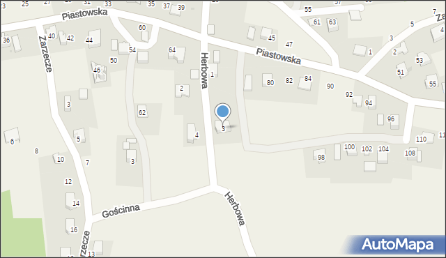 Rzeszotary, Herbowa, 3, mapa Rzeszotary