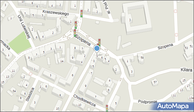 Rzeszów, Hetmańska, 1, mapa Rzeszów