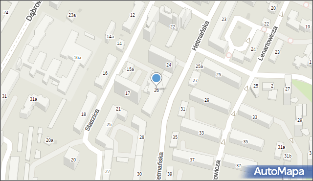 Rzeszów, Hetmańska, 26, mapa Rzeszów