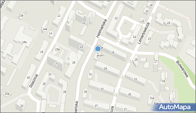 Rzeszów, Hetmańska, 27, mapa Rzeszów