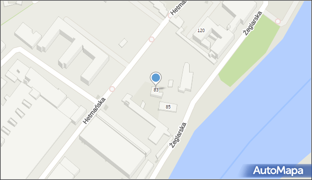 Rzeszów, Hetmańska, 83, mapa Rzeszów