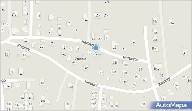 Rzeszów, Herberta Zbigniewa, 10, mapa Rzeszów